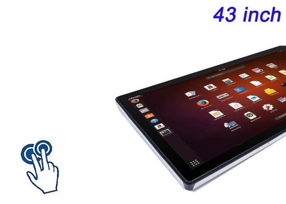 Pantalla táctil integrada de 43 pulgadas Linux para automatización industrial, quioscos de ciudades inteligentes, interfaces de atención médica y salas de comando