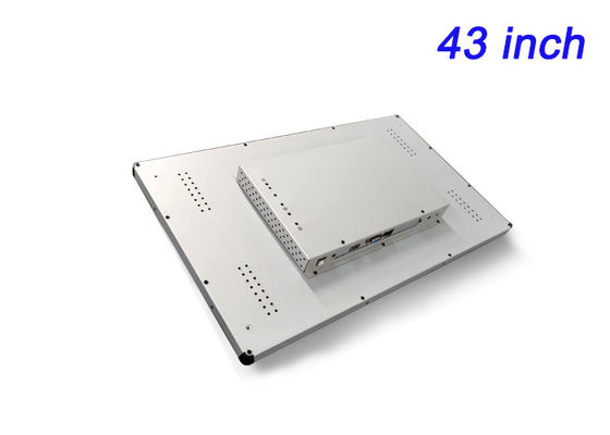 Pantalla táctil integrada de 43 pulgadas Linux para automatización industrial, quioscos de ciudades inteligentes, interfaces de atención médica y salas de comando