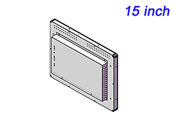 Pantalla integrada de 15 pulgadas Linux para interfaces de transporte, señalización digital, paneles de control de fabricación y administración de instalaciones