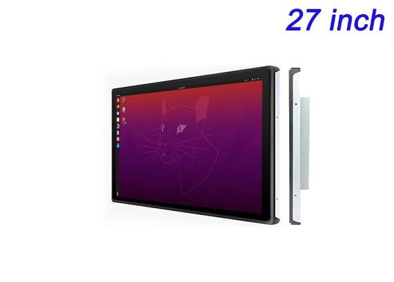 Pantalla incrustada de 27 pulgadas Linux para pantallas minoristas a gran escala, interfaces corporativas, sistemas de transporte público y monitoreo de seguridad