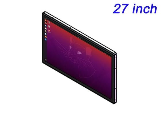 Pantalla incrustada de 27 pulgadas Linux para pantallas minoristas a gran escala, interfaces corporativas, sistemas de transporte público y monitoreo de seguridad