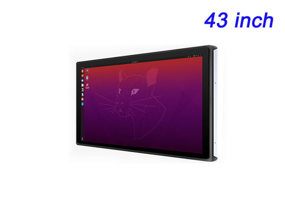 Pantalla integrada de 43 pulgadas Linux para señalización digital, gestión de almacenes, infraestructura de ciudades inteligentes y monitoreo de instalaciones