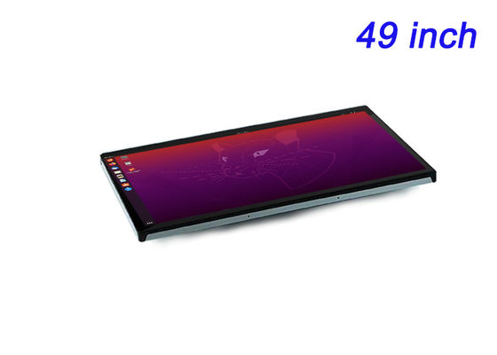 Pantalla integrada Linux de 49 pulgadas para paneles de control corporativos, interfaces de estadios, monitoreo de fábrica y publicidad digital