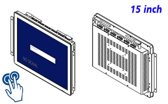 Unidad de visualización compacta de 15 pulgadas para paneles de control de instalaciones, tableros de información pública, interfaces de almacenes y sistemas logísticos