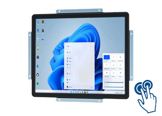 Pantalla táctil con ventanas de 19 pulgadas para centros de transporte y paneles de control de acceso