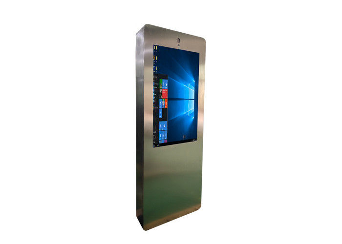 Exhibición portátil del LCD de 43 de la pulgada de la prenda impermeable carteles con pilas capacitivos al aire libre de Digitaces al aire libre