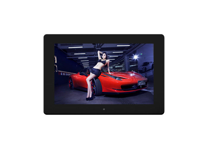 Video HD de 12 pulgadas MP3 Cuadro fotográfico digital con sensor humano y formato de imagen JPG JPEG GIF PNG BMP