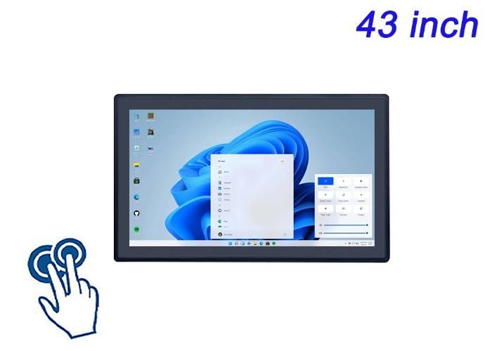 Pantalla táctil integrada de 43 pulgadas para pantallas de ciudades inteligentes, interfaces de estadios, soluciones de venta al por menor inmersivas y sistemas de juegos