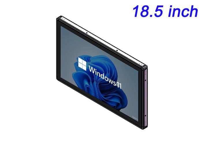 18.5 pulgadas Windows Monitor incrustado para pantallas de orientación, consolas de fitness, terminales de entretenimiento e interfaces públicas