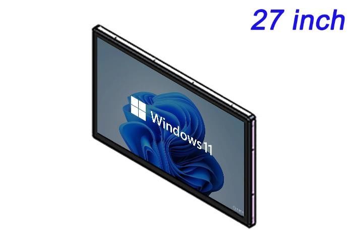 Pantalla de 27 pulgadas Windows Incorporada para publicidad digital, pantallas de ferias comerciales, paneles de control de logística y salas de comando