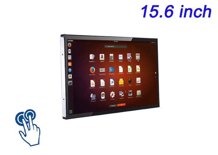 15.6 pulgadas de Linux con pantalla táctil incrustada para quioscos públicos, sistemas de gestión de energía, automatización de fábricas y pantallas educativas
