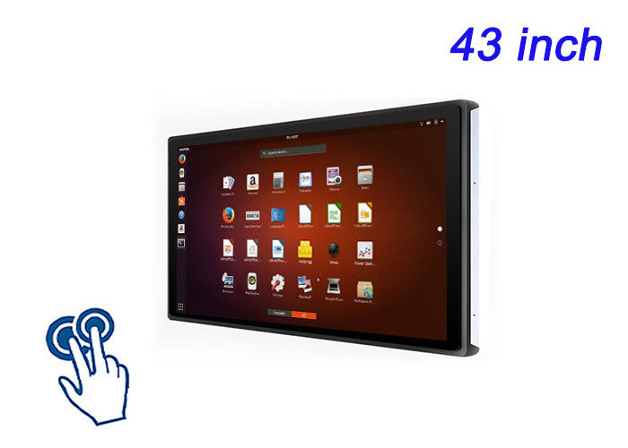 Pantalla táctil integrada de 43 pulgadas Linux para automatización industrial, quioscos de ciudades inteligentes, interfaces de atención médica y salas de comando