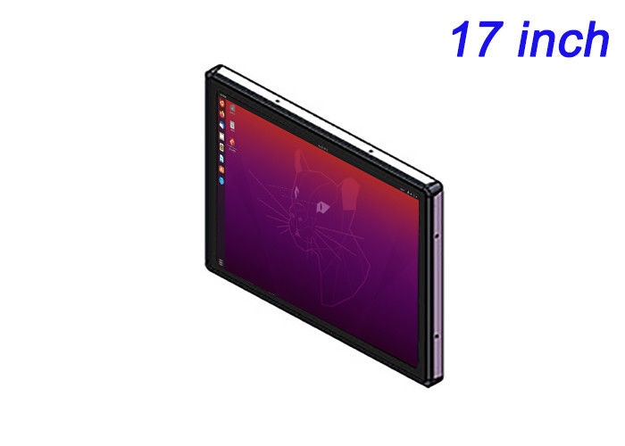 Pantalla integrada de 17 pulgadas Linux para equipos médicos, pantallas de transporte público, paneles de control industriales y publicidad minorista