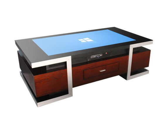 Tabla de juego interior multifuncional del café de la pantalla táctil del monitor del OS LCD de Windows del estilo del cajón de la mesa de centro del tacto