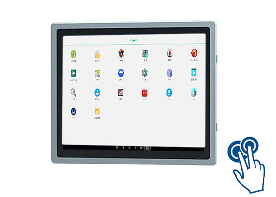 Pantalla táctil Android integrada de 17 pulgadas para sistemas de seguridad y monitoreo logístico