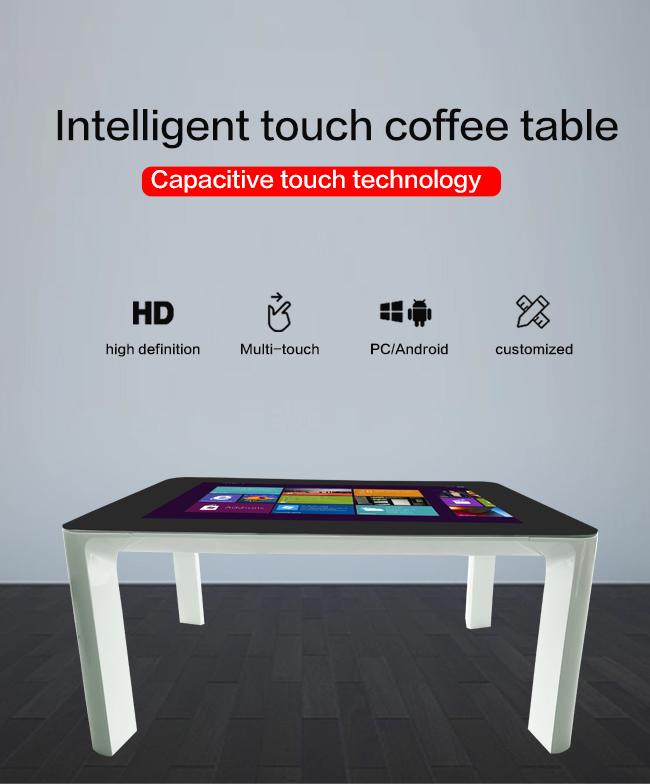 Tabla digital capacitiva interactiva de la pantalla táctil del LCD para la tabla elegante del tacto del juego/de la publicidad/de la exposición
